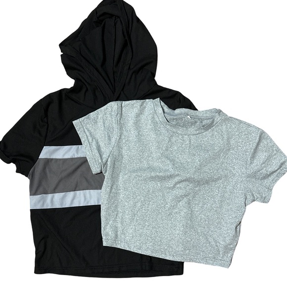 SHEIN BUNDLE OF TWO CROP SHIRTS - Picture 1 of 4